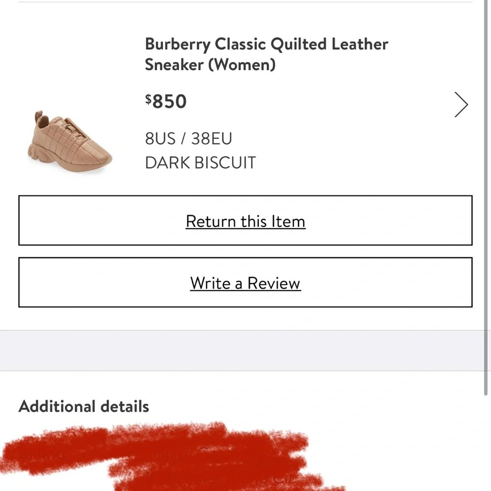 Burberry classic quilted leather sneakers - Picture 3 of 11